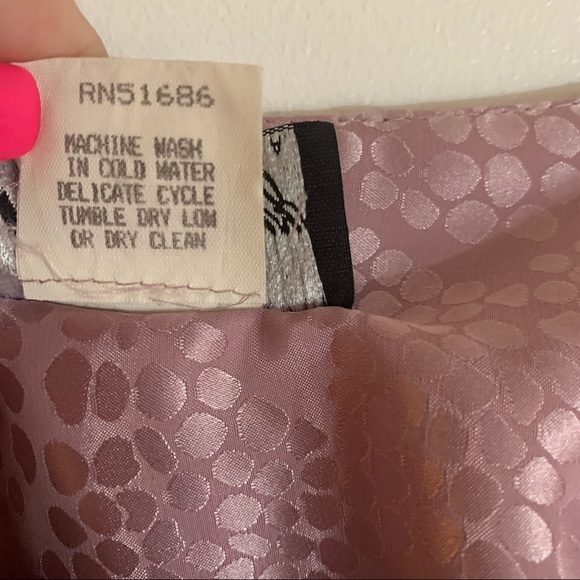 • VINTAGE 80s mauve silky Dress by Move-Jazz • - Picture 13 of 16